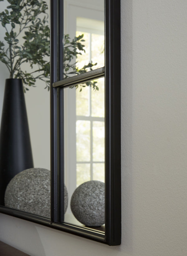 Evengton - Black - Accent Mirror - 5th Avenue Furniture