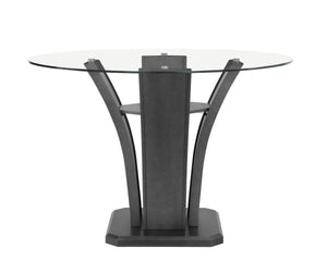 Crown Mark - Camelia - Counter Height Table - Glass - Gray - 5th Avenue Furniture