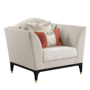 ACME - Tayden - Chair - Beige Velvet - 5th Avenue Furniture