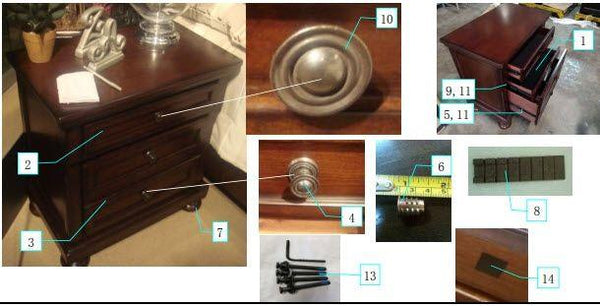 Ashley Furniture - Porter - Dark Brown - Two Drawer Night Stand - 5th Avenue Furniture