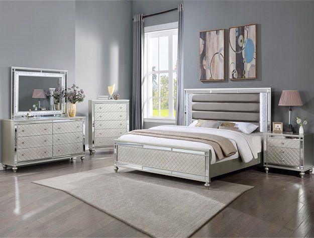 Crown Mark - Cristian - Upholstered Bed - 5th Avenue Furniture