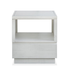 Magnussen Furniture - Claudette - Rectangular End Table - Alabaster - 5th Avenue Furniture