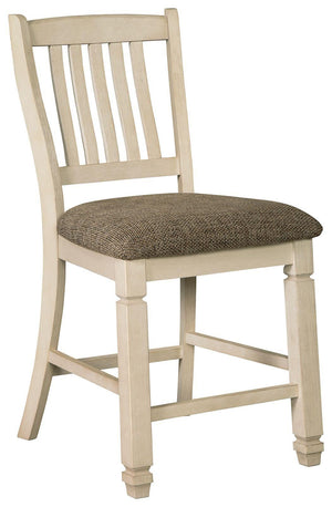 Signature Design by Ashley® - Bolanburg - Beige - Upholstered Barstool (Set of 2) - 5th Avenue Furniture