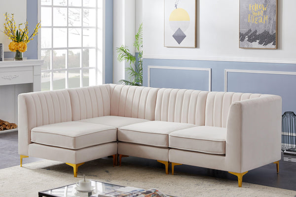Meridian Furniture - Alina - 4 Pc. Sectional - 5th Avenue Furniture