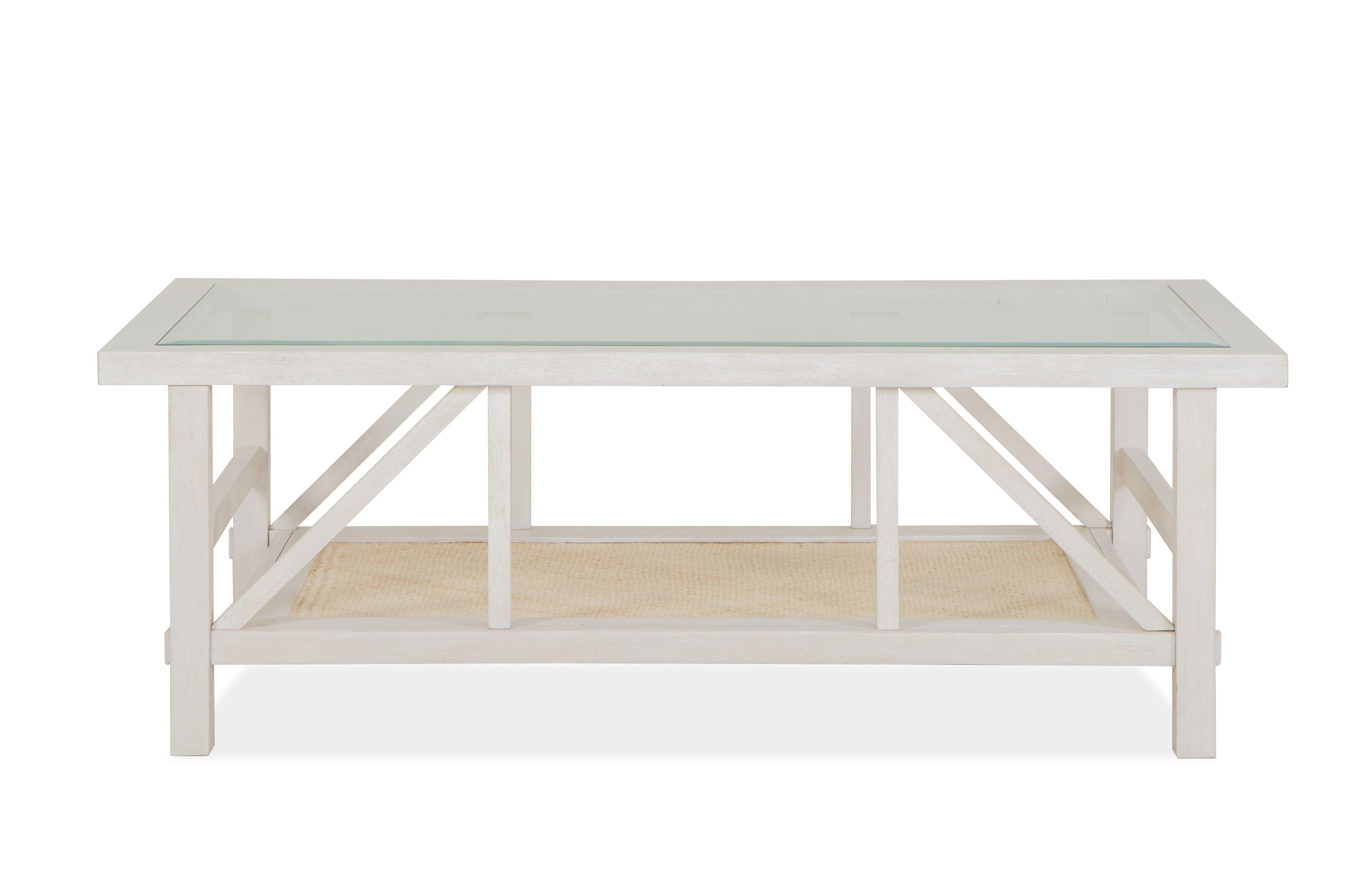 Magnussen Furniture - Ellison - Rectangular Cocktail Table - Antique White - 5th Avenue Furniture