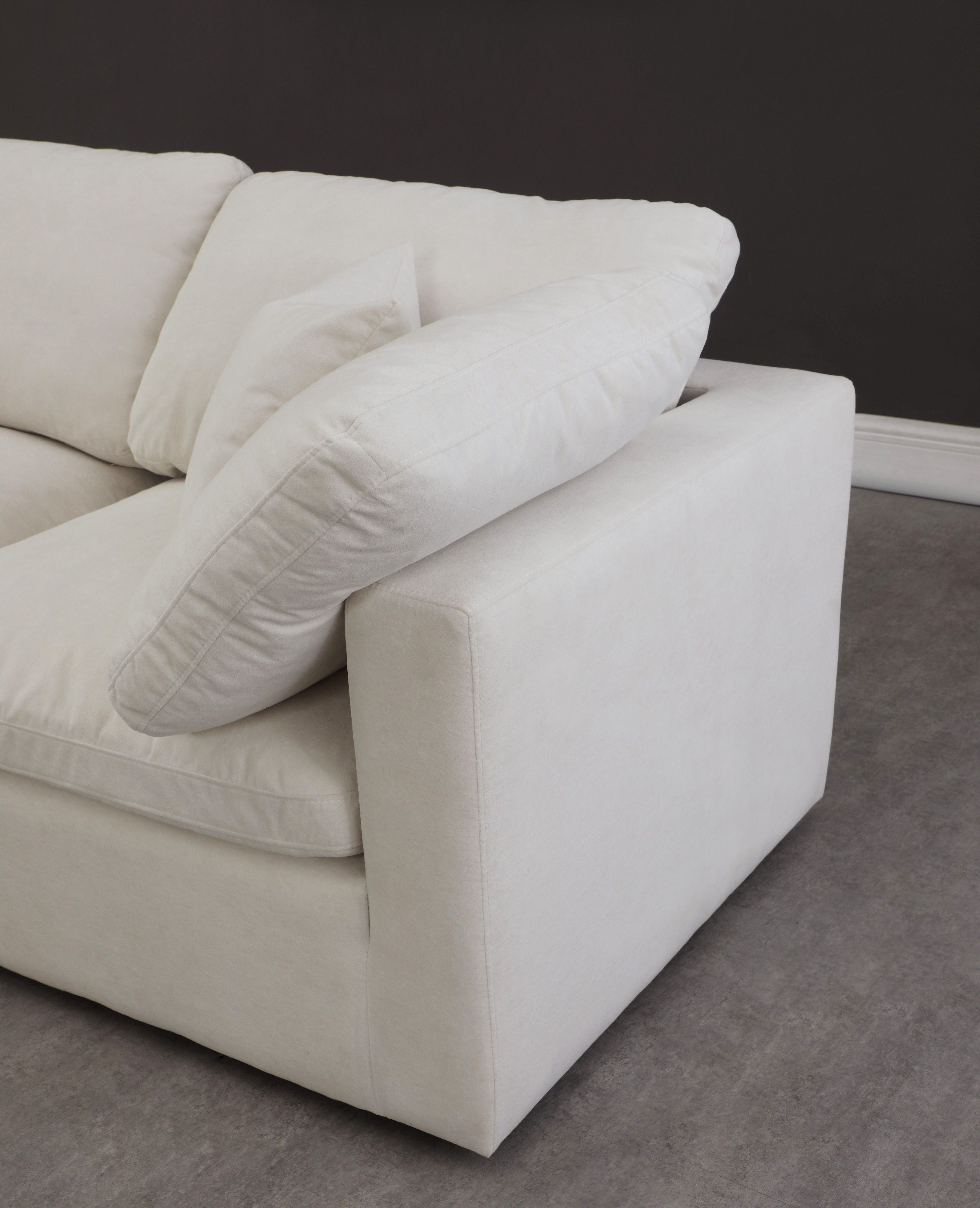 Meridian Furniture - Plush - Modular Armless 3 Seat Sofa - 5th Avenue Furniture