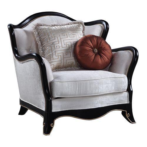 ACME - Nurmive - Chair - Beige Fabric - 5th Avenue Furniture
