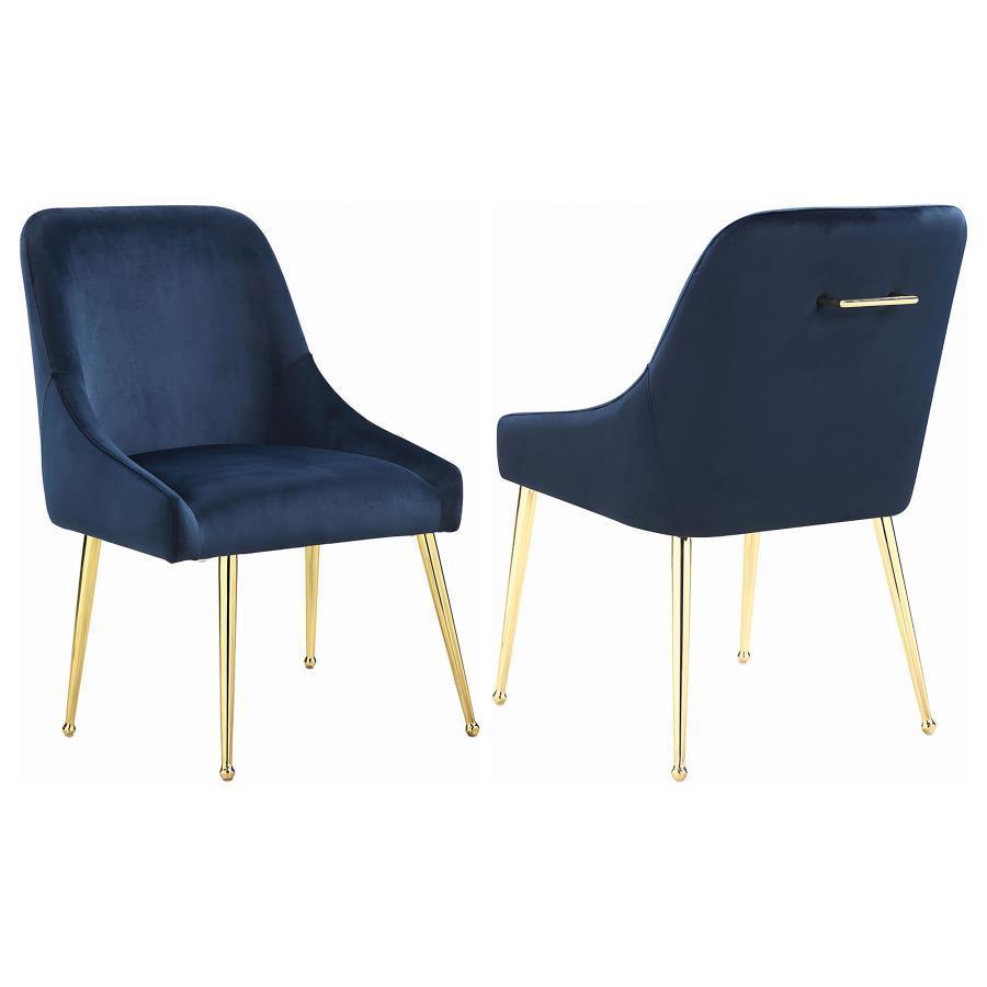 CoasterElevations - Mayette - Side Chairs (Set of 2) - Dark Ink Blue - 5th Avenue Furniture