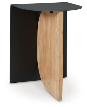 Ladgate - Black / Natural - Accent Table - 5th Avenue Furniture