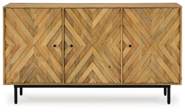 Signature Design by Ashley® - Cadewick - Natural - Accent Cabinet - 5th Avenue Furniture