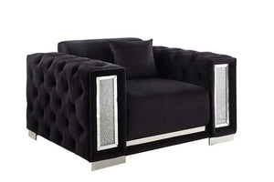 ACME - Trislar - Chair - Black Velvet - 5th Avenue Furniture