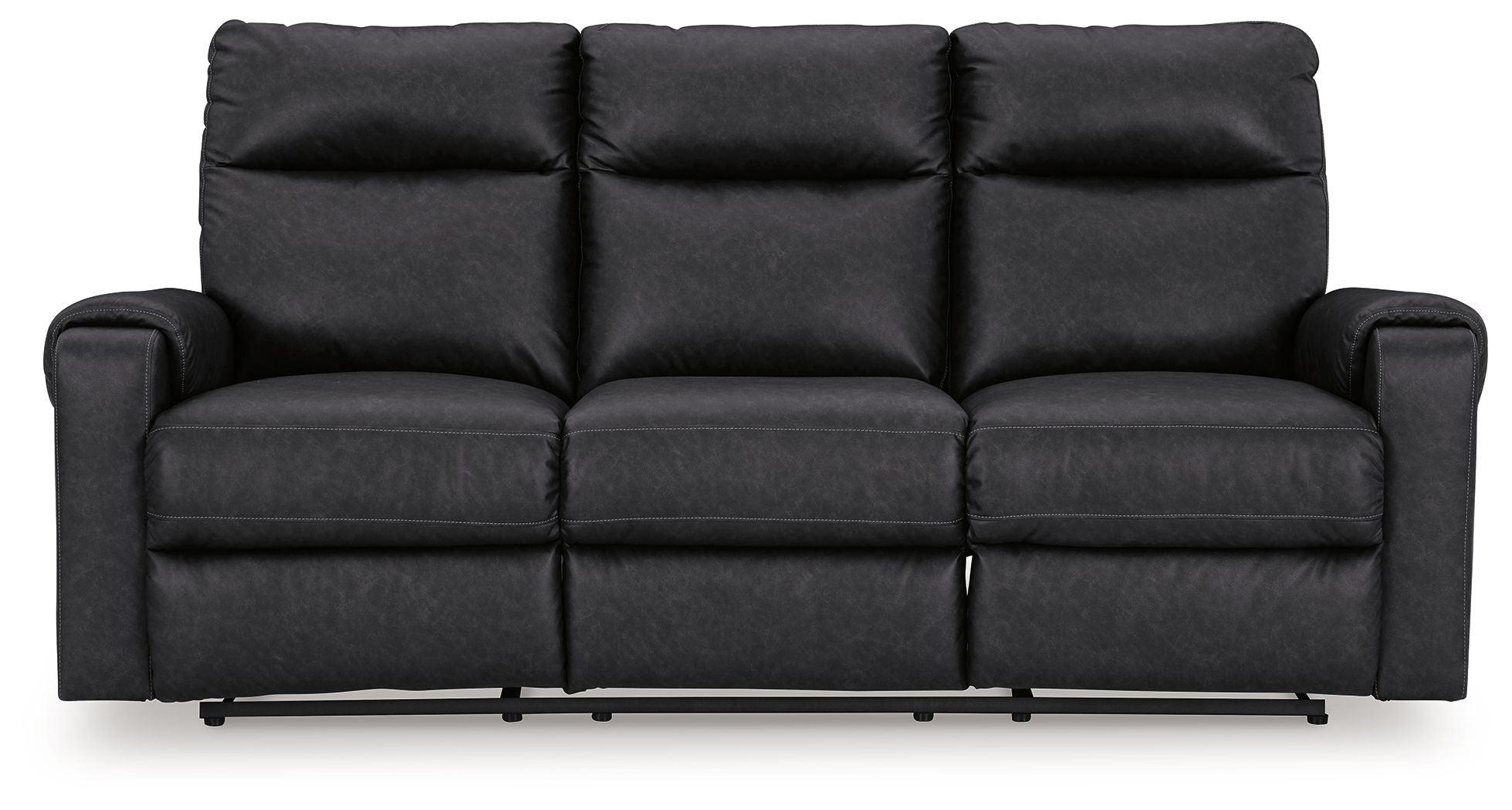 Signature Design by Ashley® - Axtellton - Carbon - Power Reclining Sofa - 5th Avenue Furniture