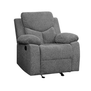 ACME - Kalen - Glider Recliner - Gray Chenille - 5th Avenue Furniture