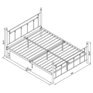 CoasterEveryday - Canon - Metal Slatted Headboard Platform Bed - 5th Avenue Furniture