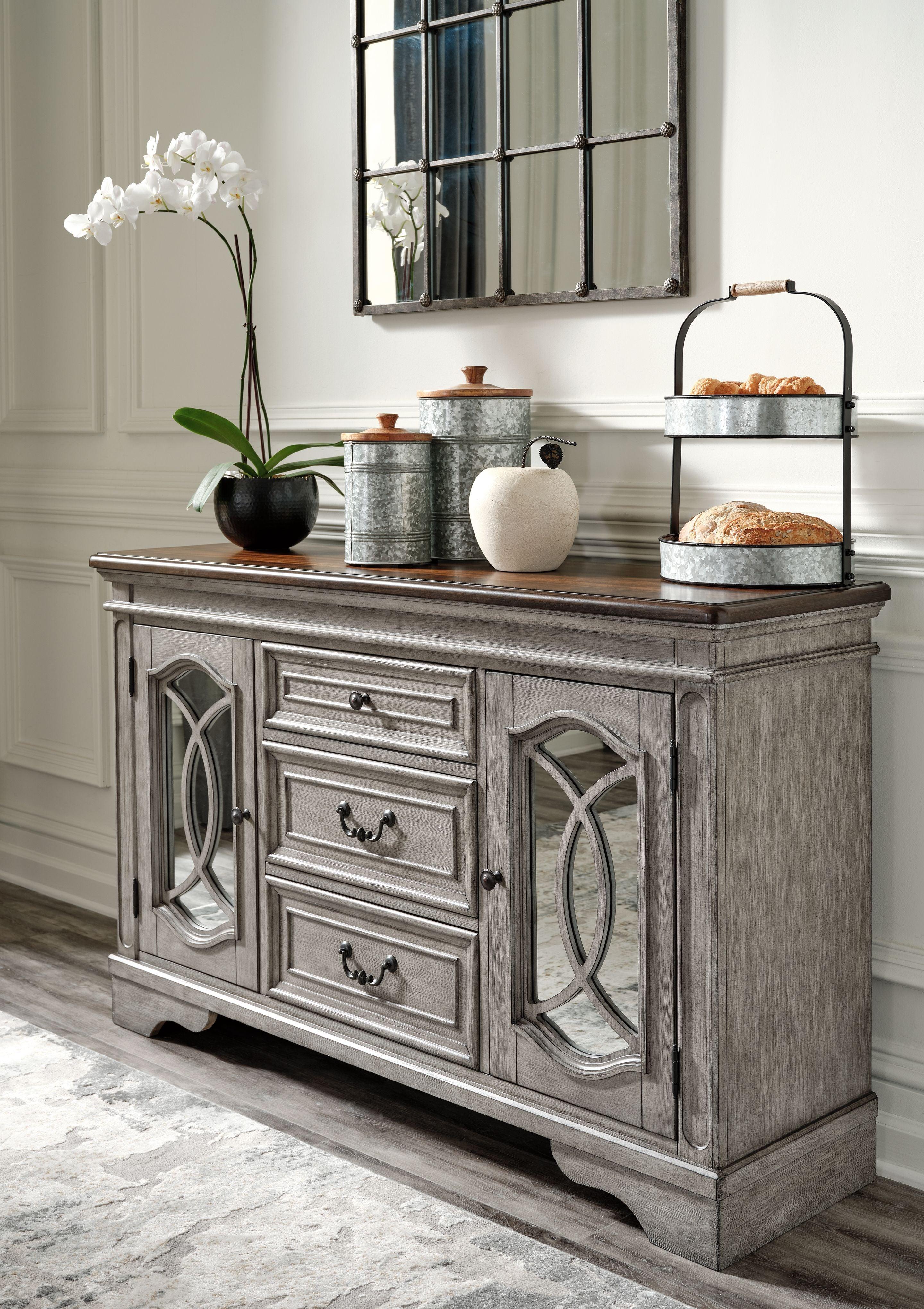 Signature Design by Ashley® - Lodenbay - Antique Gray - Dining Room Server - 5th Avenue Furniture