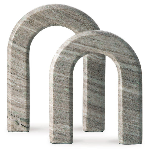 Signature Design by Ashley® - Keithton - Taupe - Sculpture Set (Set of 2) - 5th Avenue Furniture
