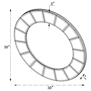 CoasterEveryday - Fez - Round Sun-Shaped Mirror - Silver - 5th Avenue Furniture