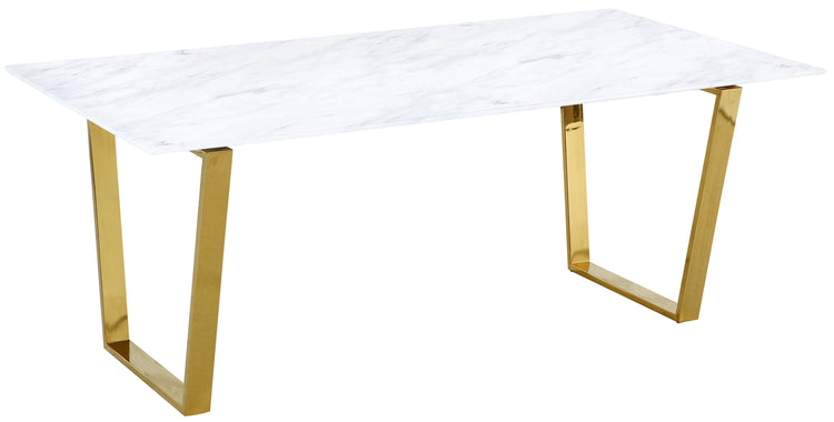 Meridian Furniture - Cameron - Dining Table - Gold - 5th Avenue Furniture