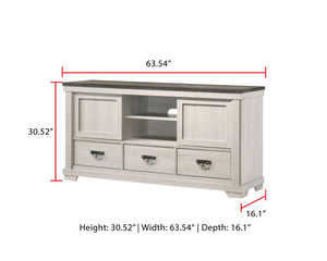 Crown Mark - Leighton - Tv Stand - White - 5th Avenue Furniture