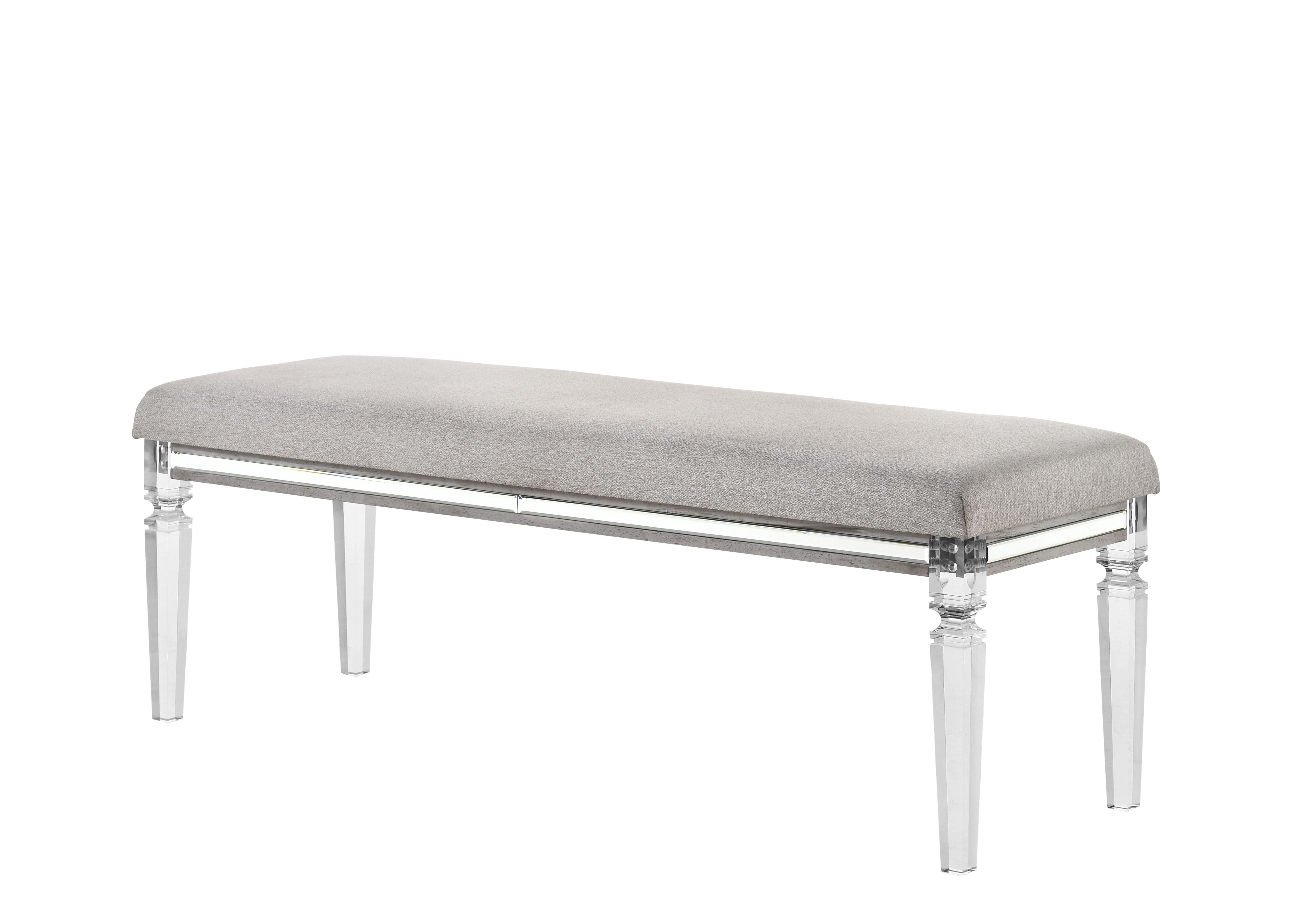 Crown Mark - Vail - Bench - Gray - 5th Avenue Furniture