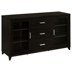 CoasterEssence - Lewes - 2-Door TV Stand With Adjustable Shelves - Cappuccino - 5th Avenue Furniture