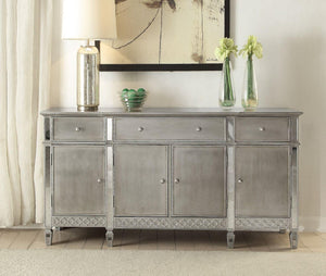 ACME - Kacela - Server - Mirrored & Antique Silver Finish - 5th Avenue Furniture