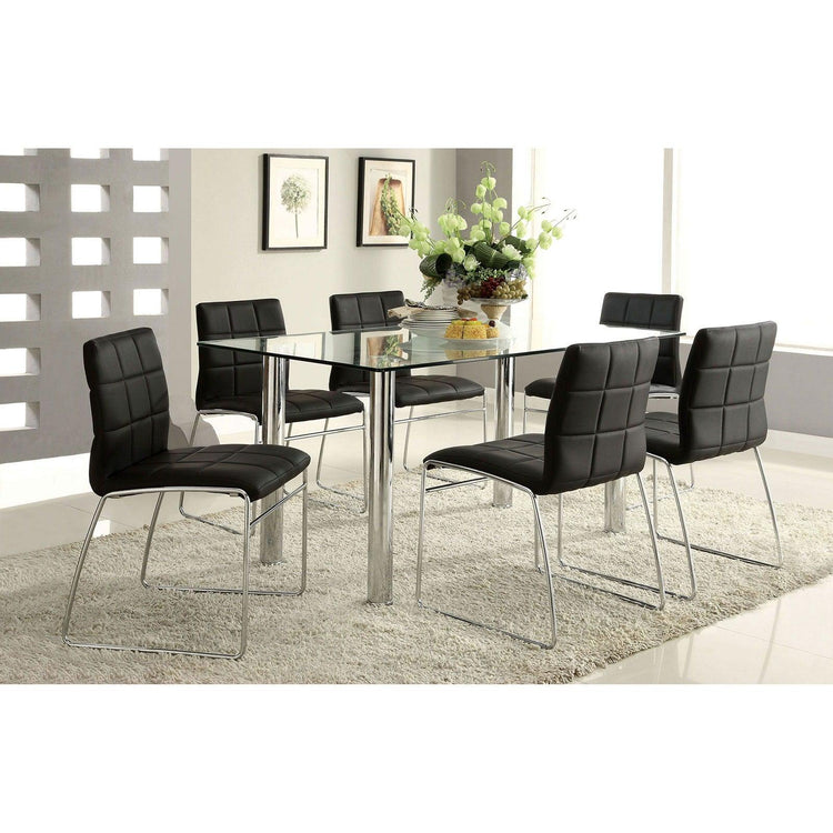 Furniture of America - Kona - Dining Table - Pearl Silver - 5th Avenue Furniture