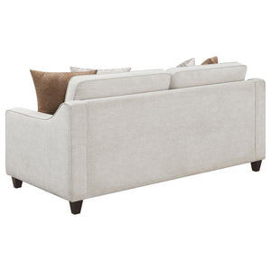 CoasterElevations - Christine - Upholstered Cushion Back Sofa - Beige - 5th Avenue Furniture