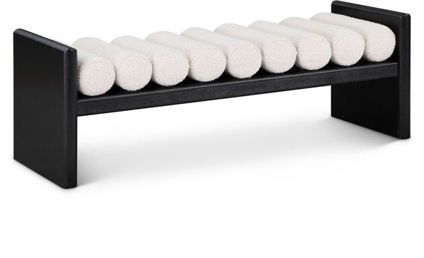 Meridian Furniture - Waverly - Bench - Cream - 5th Avenue Furniture