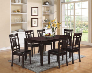 ACME - Sonata - Dining Table - Espresso & Espresso PU - 5th Avenue Furniture