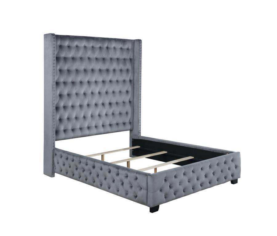 CoasterElevations - Rocori - Wingback Tufted Bed - 5th Avenue Furniture