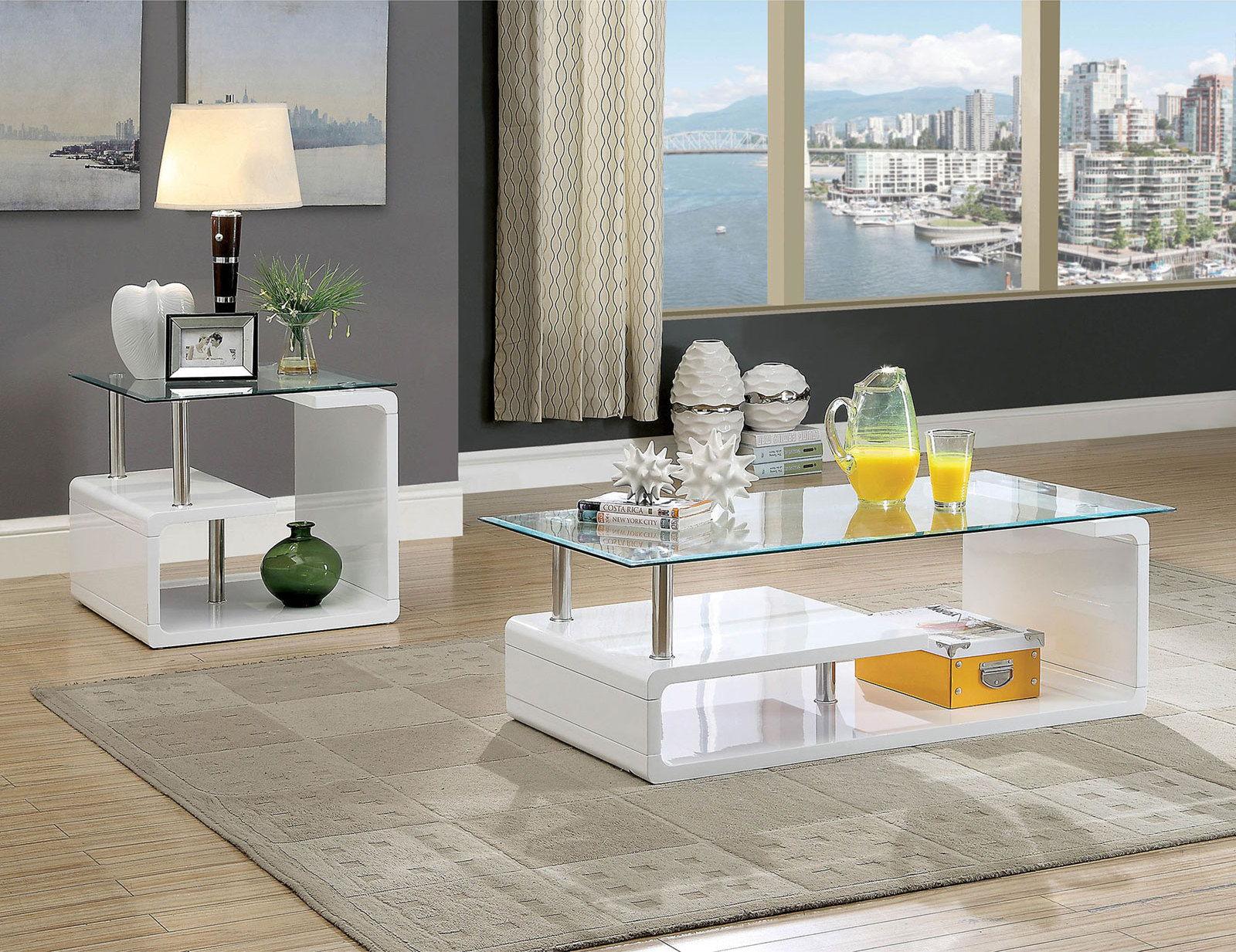 Furniture of America - Torkel - End Table - White - 5th Avenue Furniture