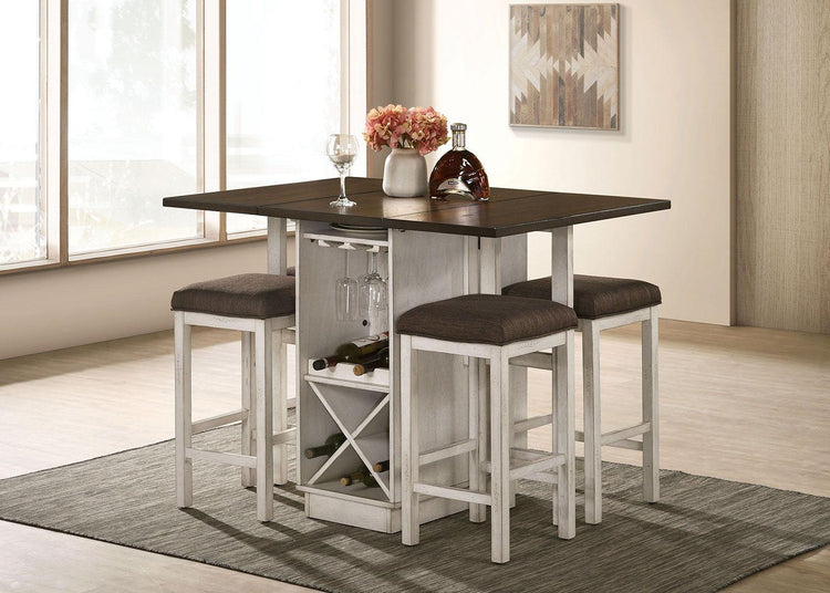 Furniture of America - Bingham - Counter Height Table With 2 x 15" Leaves - 5th Avenue Furniture