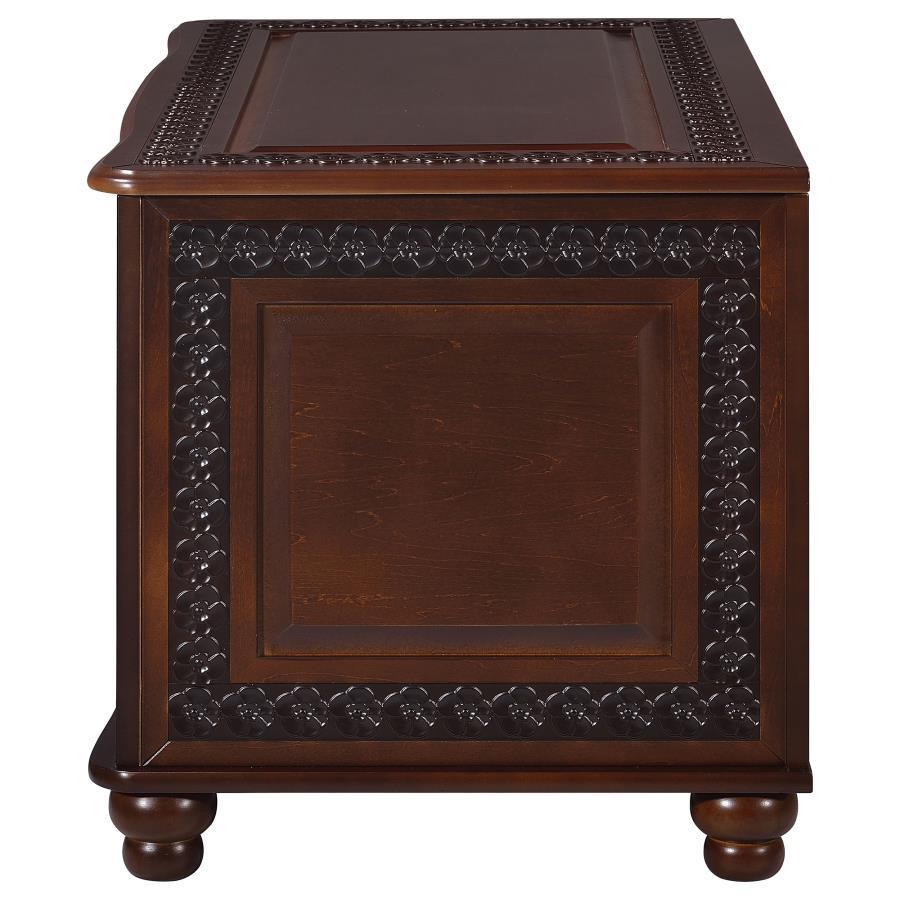 CoasterElevations - Finlay - Flip Open Storage Cedar Chest - Deep Tobacco - 5th Avenue Furniture