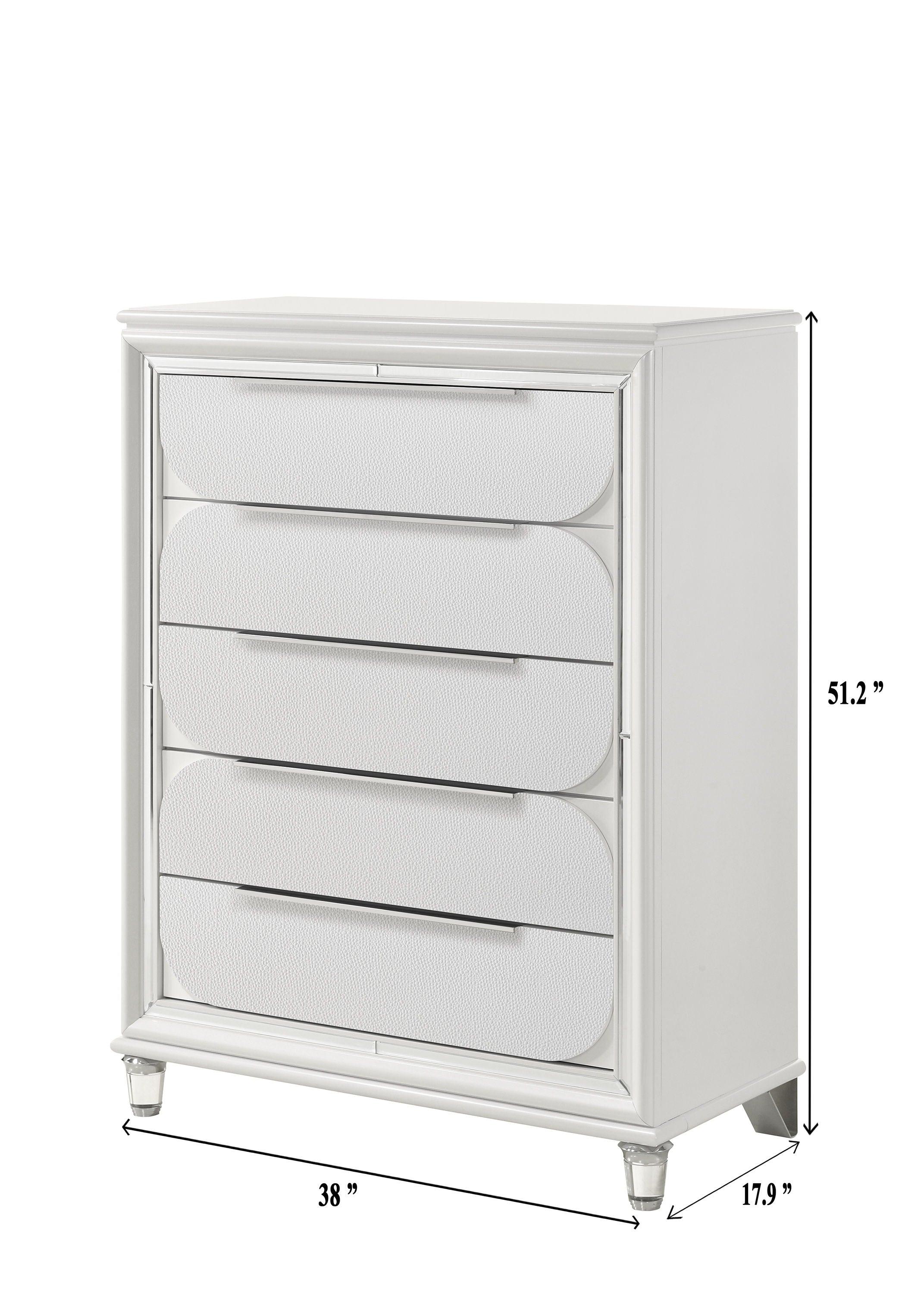 Crown Mark - Eden - Chest - White - 5th Avenue Furniture