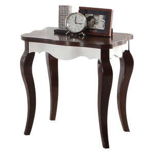 ACME - Mathias - End Table - Walnut & White - 5th Avenue Furniture