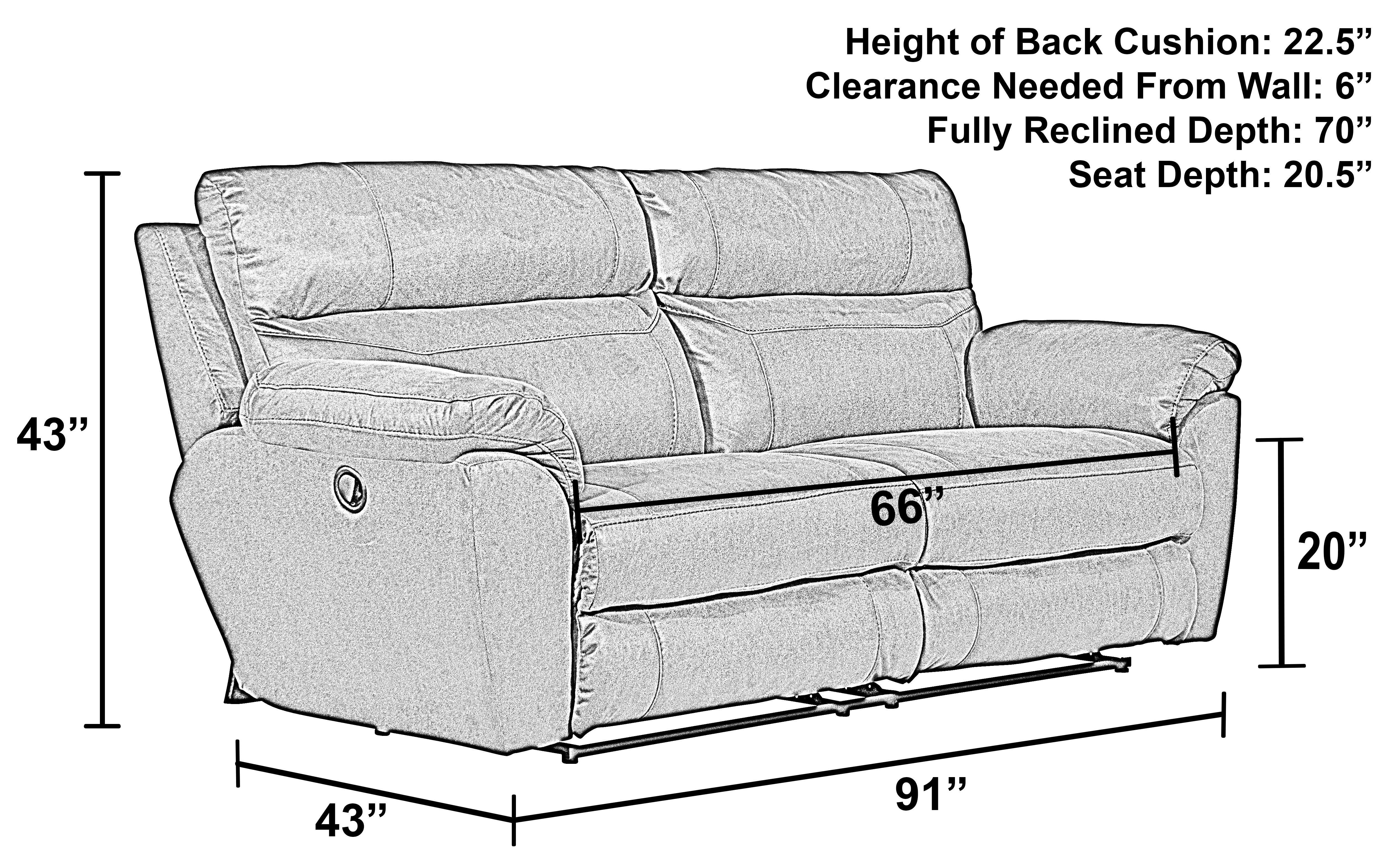 Catnapper - Atlas - Reclining Sofa - Charcoal - 5th Avenue Furniture