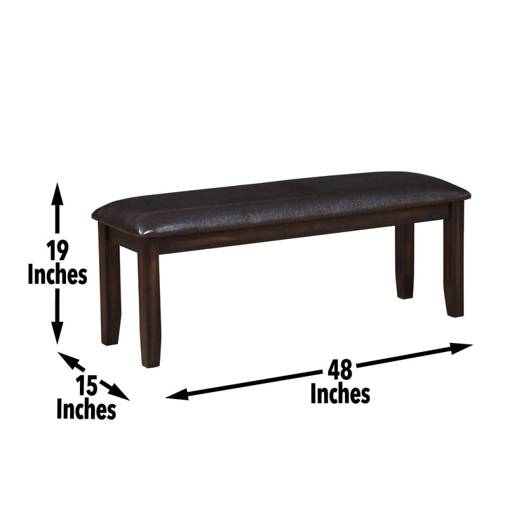 Steve Silver Furniture - Ally - Bench - Antique Charcoal - 5th Avenue Furniture