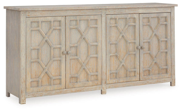 Signature Design by Ashley® - Caitrich - Distressed Blue - Accent Cabinet - 5th Avenue Furniture