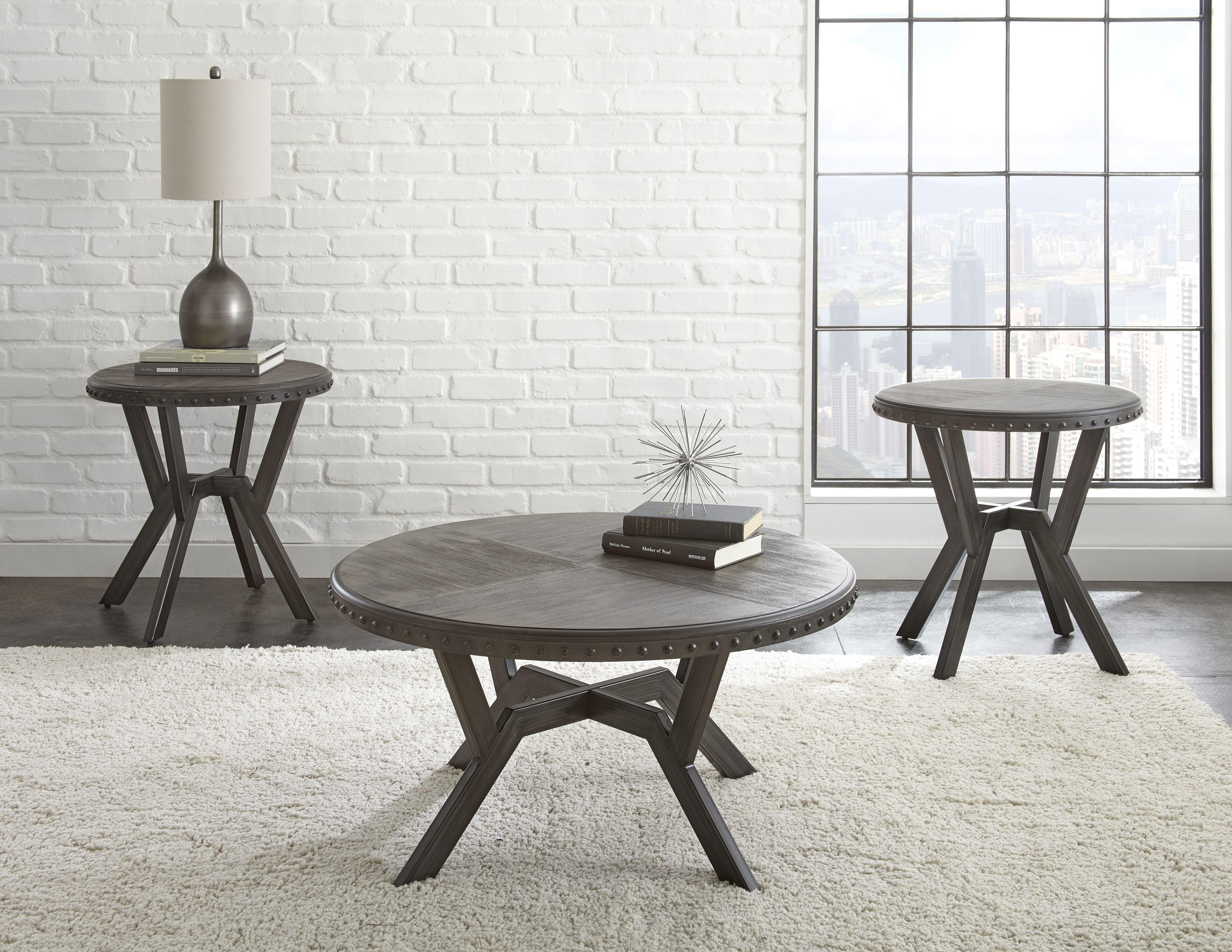 Steve Silver Furniture - Alamo - 3 Piece Table Set - Gray - 5th Avenue Furniture