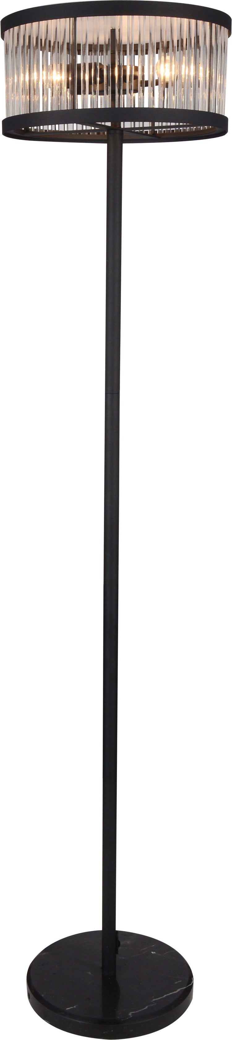 ACME - Aven - Floor Lamp - Black Satin - 5th Avenue Furniture