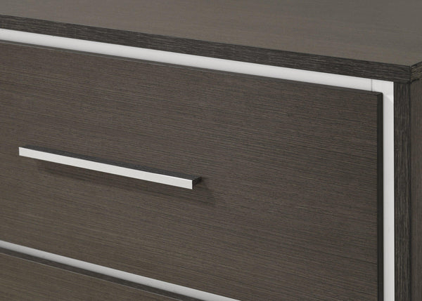 Crown Mark - Sharpe - Nightstand - Dark Gray - 5th Avenue Furniture