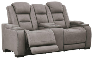 Ashley Furniture - The Man-Den - Power Reclining Loveseat - 5th Avenue Furniture