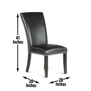 Steve Silver Furniture - Finley - Side Chair (Set of 2) - Black - 5th Avenue Furniture