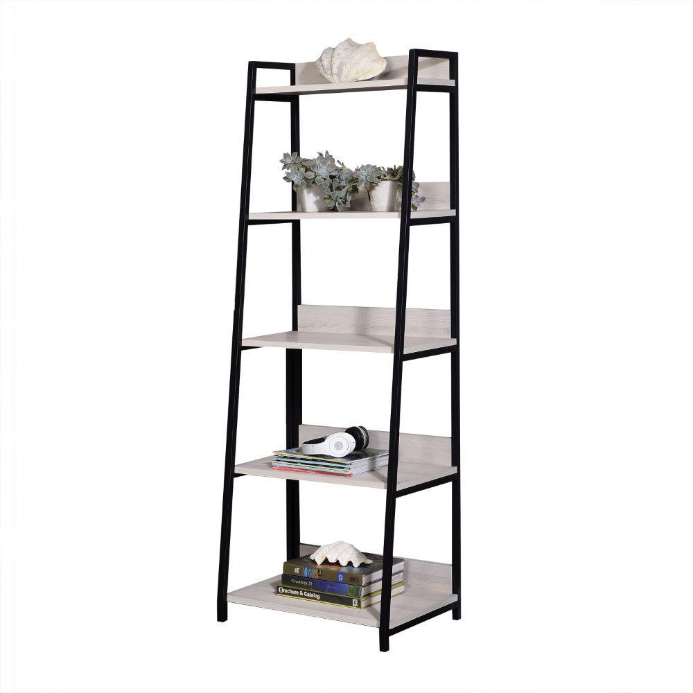 ACME - Wendral - Bookshelf - Natural & Black - 5th Avenue Furniture