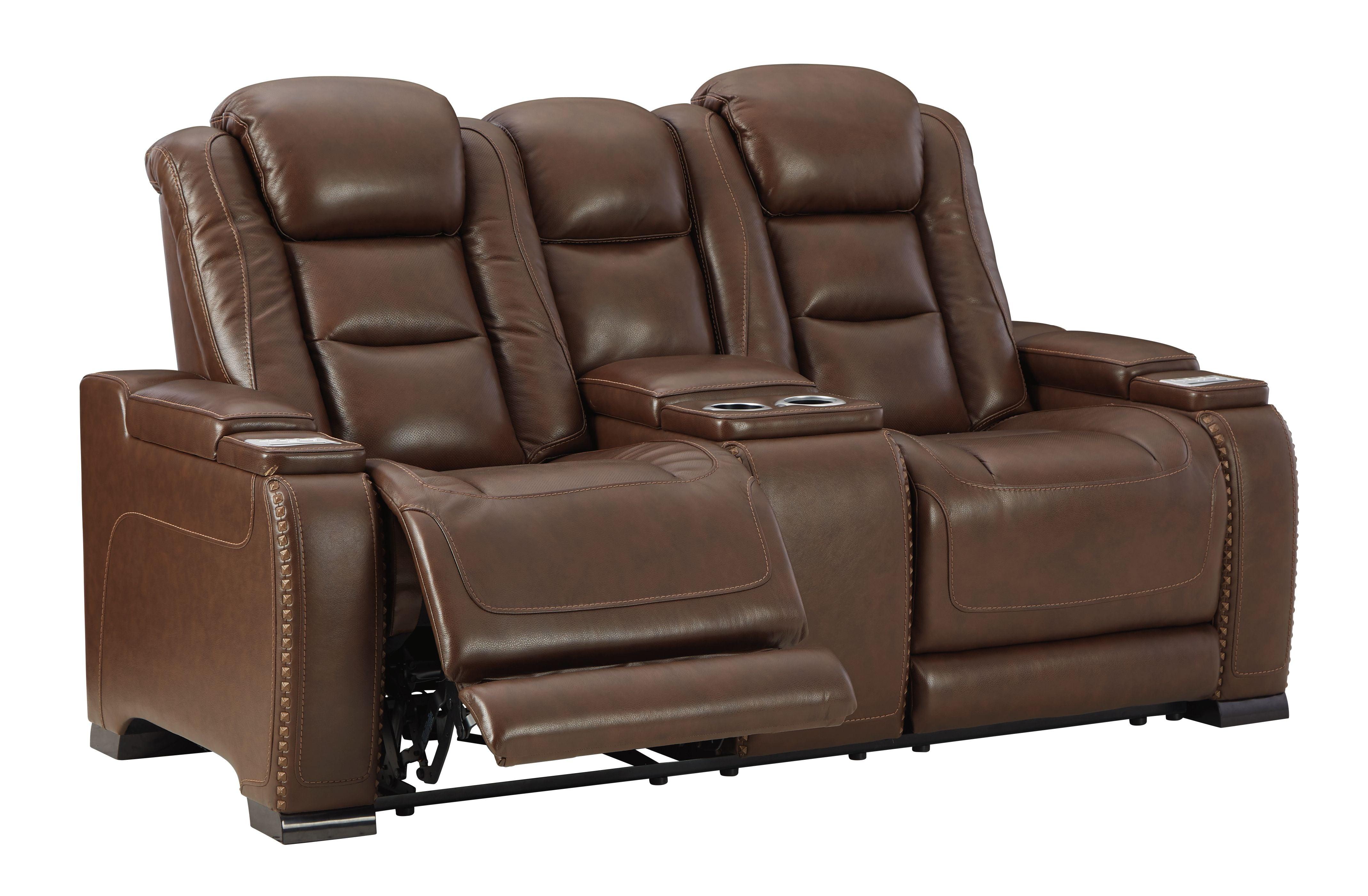 Ashley Furniture - The Man-Den - Power Reclining Loveseat - 5th Avenue Furniture