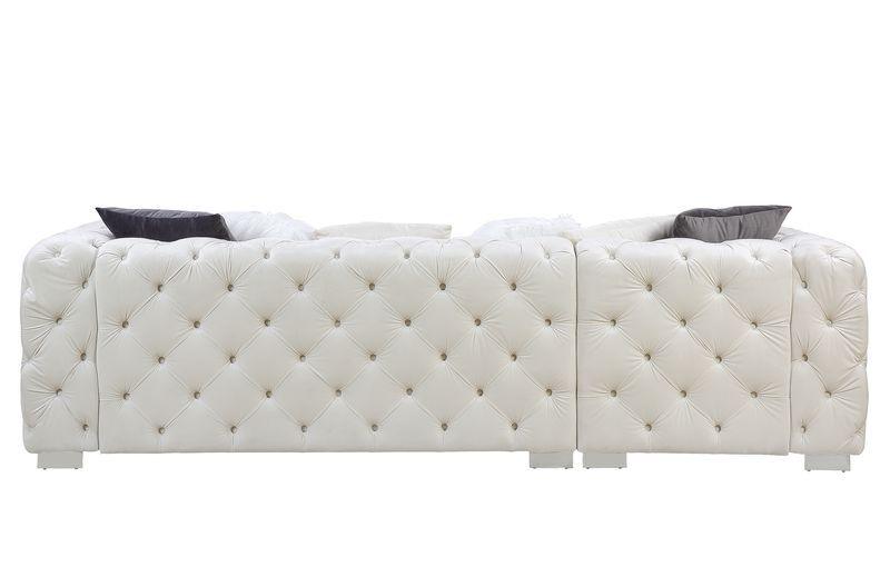 ACME - Qokmis - Sectional Sofa w/6 Pillows - 5th Avenue Furniture