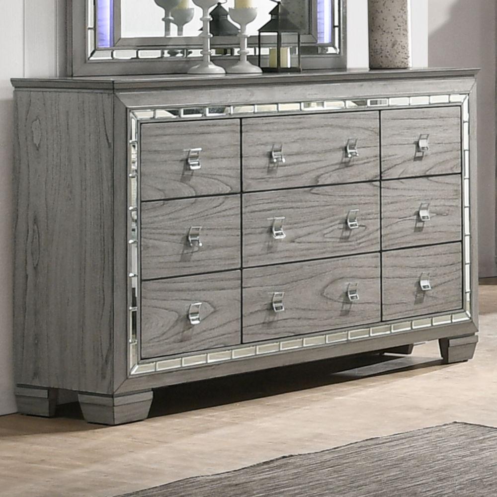ACME - Antares - Dresser - Light Gray Oak - 5th Avenue Furniture