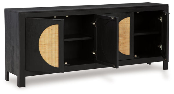Cliffiings - Black / Natural - Accent Cabinet - 5th Avenue Furniture
