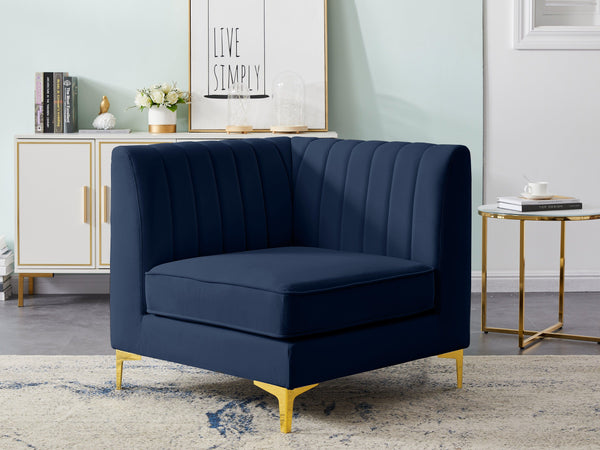 Meridian Furniture - Alina - Corner Chair - 5th Avenue Furniture